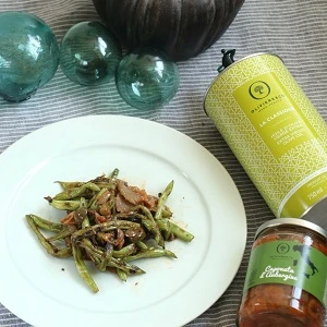 圓茄蔬菜醬乾煸四季豆