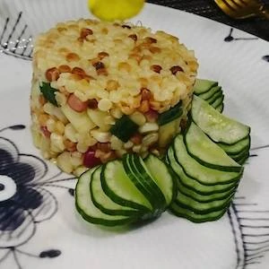 彩色蔬食珍珠麵