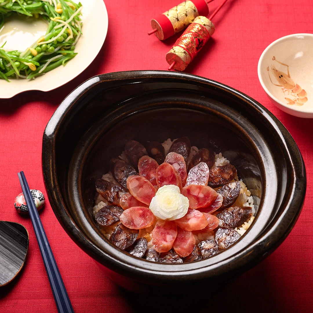 年味臘腸檸香煲飯
